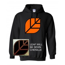 Brazen "Leaf" Chenille Hooded Sweatshirt